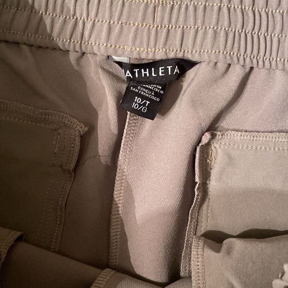 Athleta Endeavor Olive Green Pants Size 10 - Picture 7 of 8